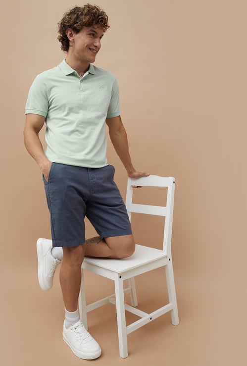 FAME FOREVER Solid Polo T-shirt