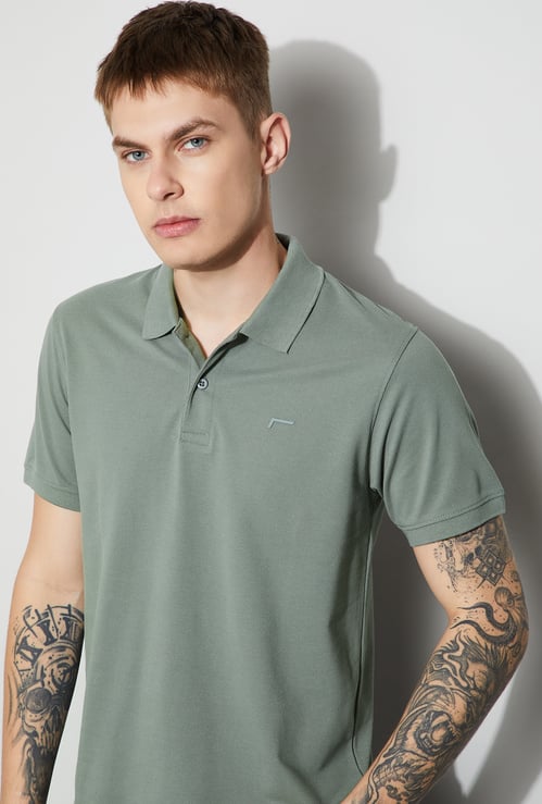 FAME FOREVER Solid Polo T-shirt
