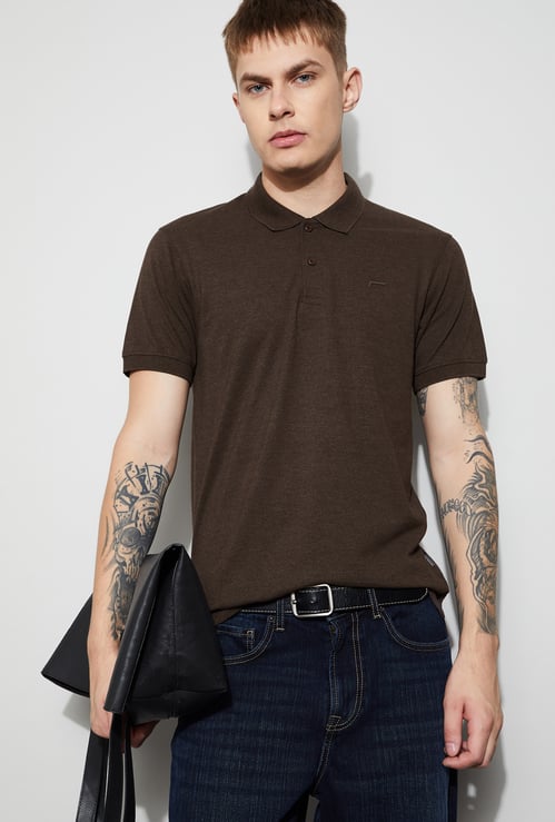 FAME FOREVER Solid Polo T-shirt