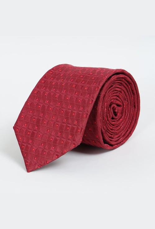 PARK AVENUE Sterling Geometric Patterned Formal Tie