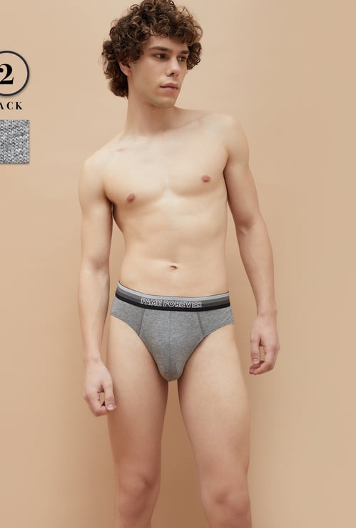 FAME FOREVER Solid Briefs - Pack of 2