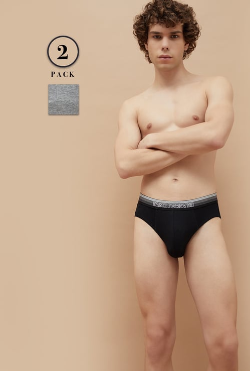 FAME FOREVER Solid Briefs - Pack of 2