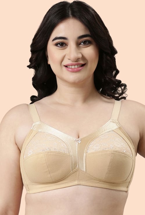 ENAMOR Lace Non-Padded Non-Wired Minimiser Bra