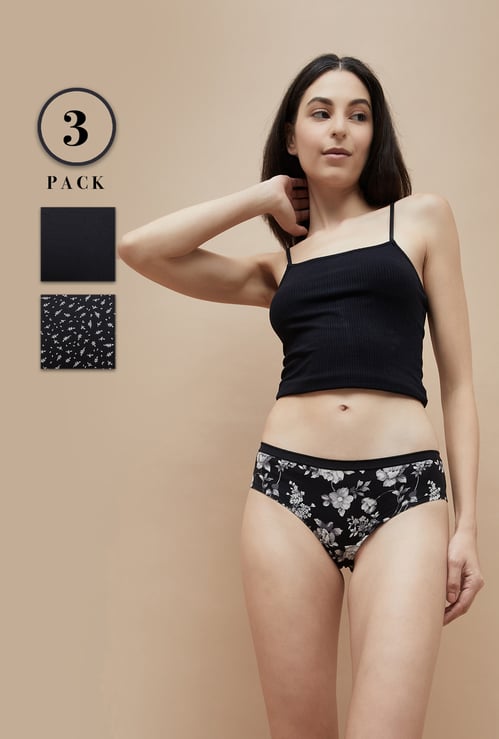 GINGER Assorted Hipster Panties - Pack of 3