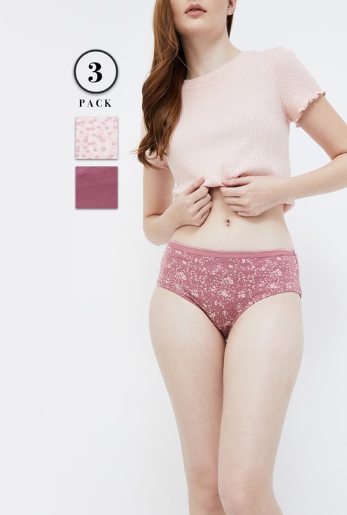 GINGER Assorted Hipster Panties - Pack of 3