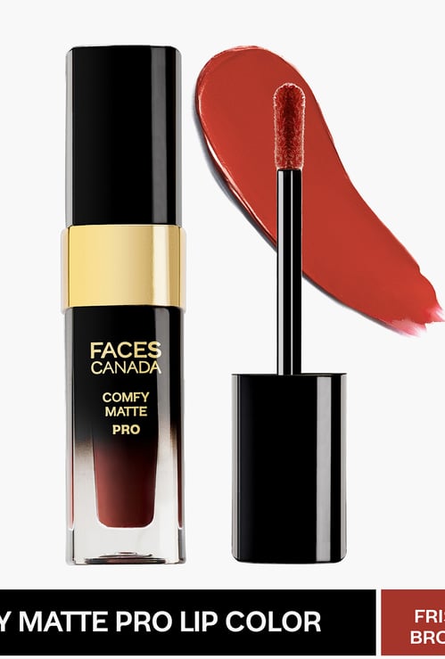 FACES CANADA Comfy Matte Pro Liquid Lipstick - Frisky Brown -13 - 5.5ml