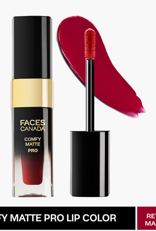 FACES CANADA Comfy Matte Pro Liquid Lipstick - Revival Maroon - 14 - 5.5ml