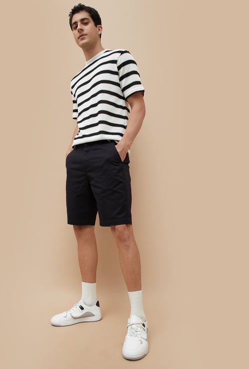 FAME FOREVER Solid Regular Fit Shorts