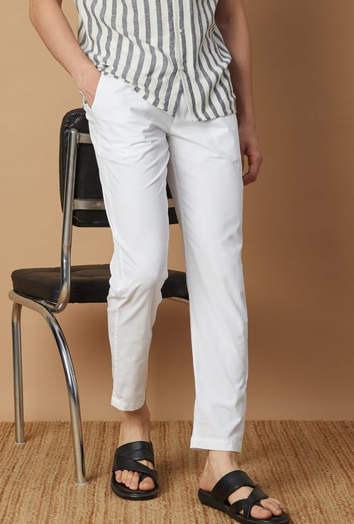 MELANGE Solid Elasticated Ethnic Pants