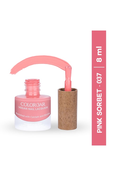 COLORBAR Vegan Nail Lacquer - Pink Sorbet - 037 - 8ml