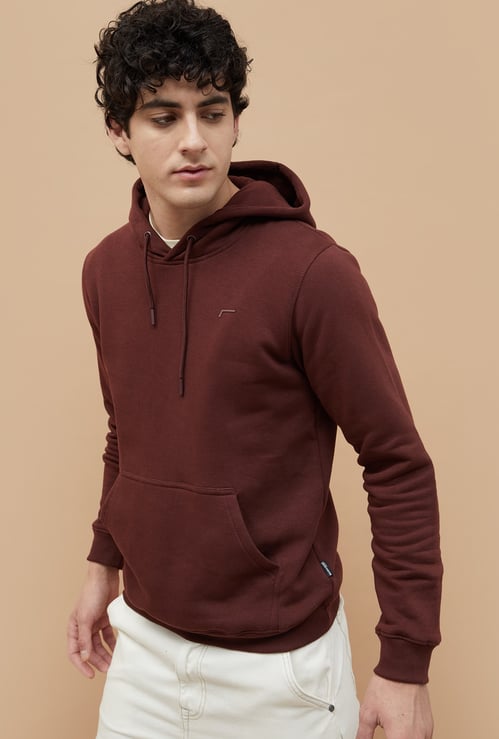 FAME FOREVER Solid Hooded Sweatshirt