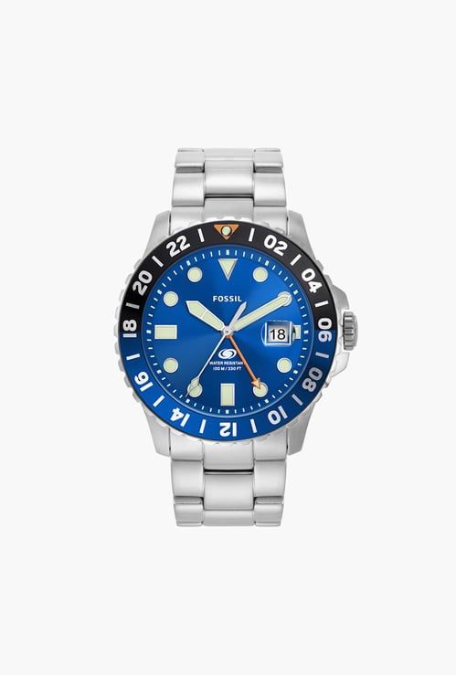 FOSSIL GMT Men Analog Watch with Stainless Steel Strap - FS5991