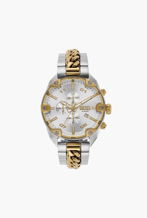 DIESEL Spiked Men Chronograph Watch with Metal Strap - DZ4629I