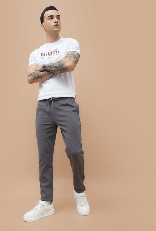 FAME FOREVER Solid Track Pants