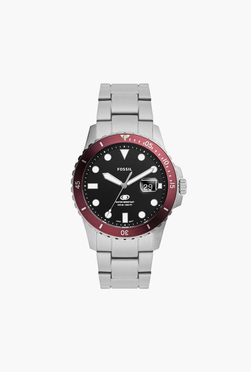 FOSSIL Blue Men Analog Watch with Stainless Steel Strap - FS6013I