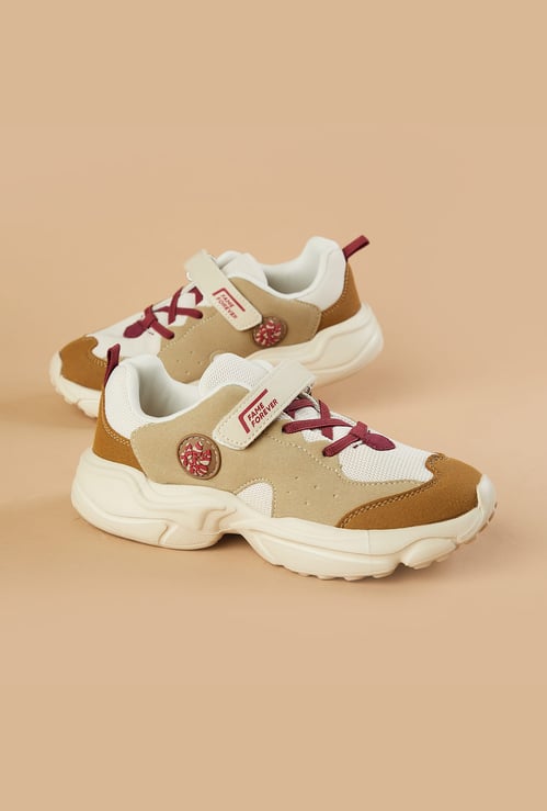 FAME FOREVER Boys Colourblock Lace-Up Sneakers
