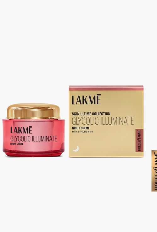 LAKME Skin Ultime Glycolic Illuminate Night Creme - 50g