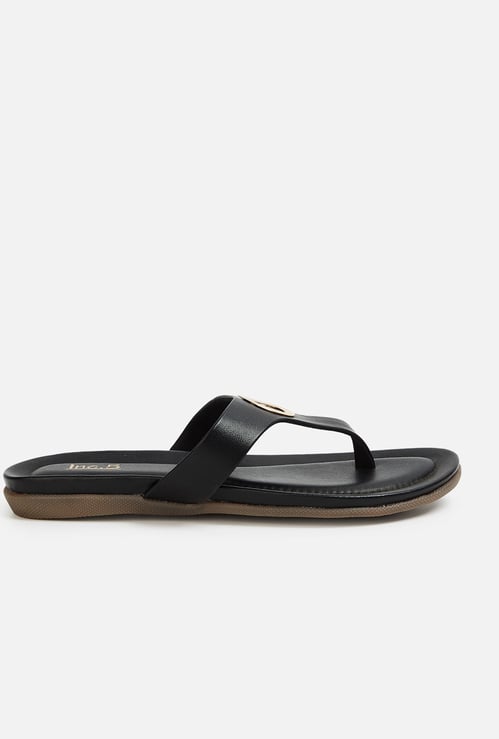 INC.5 Metal Accent T-strap Flats