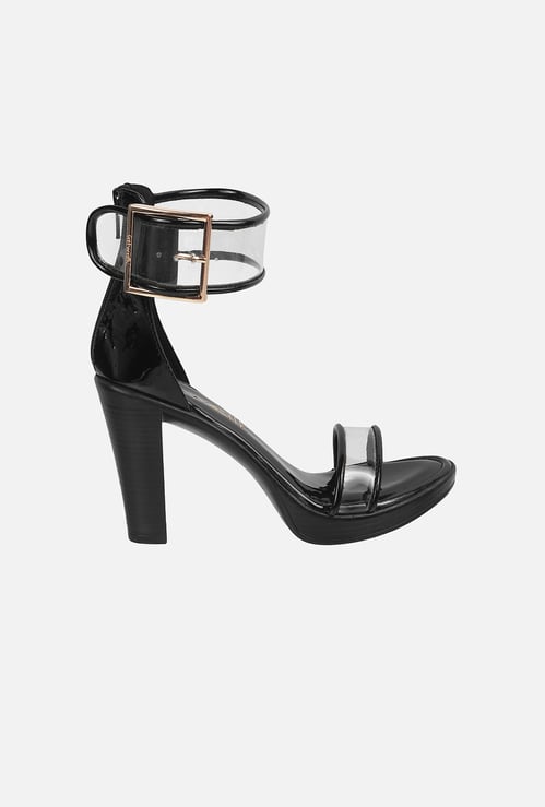 CATWALK Ankle Strap Cone Heels