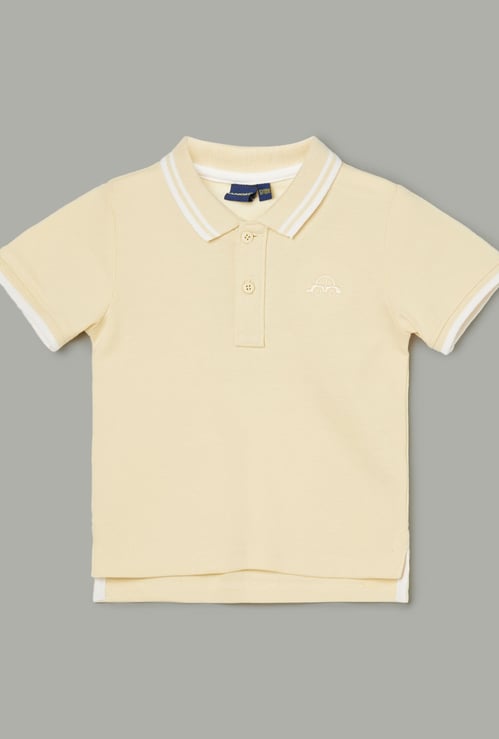 JUNIORS Boys Polo T-shirt with Contrast Trim