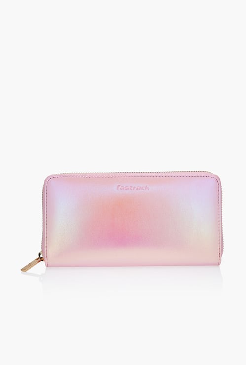 FASTRACK Women Shimmery Zip-Around Wallet