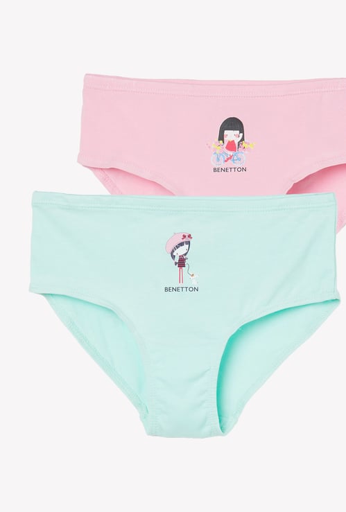 UNITED COLORS OF BENETTON Assorted Print Panties - Pack of 2