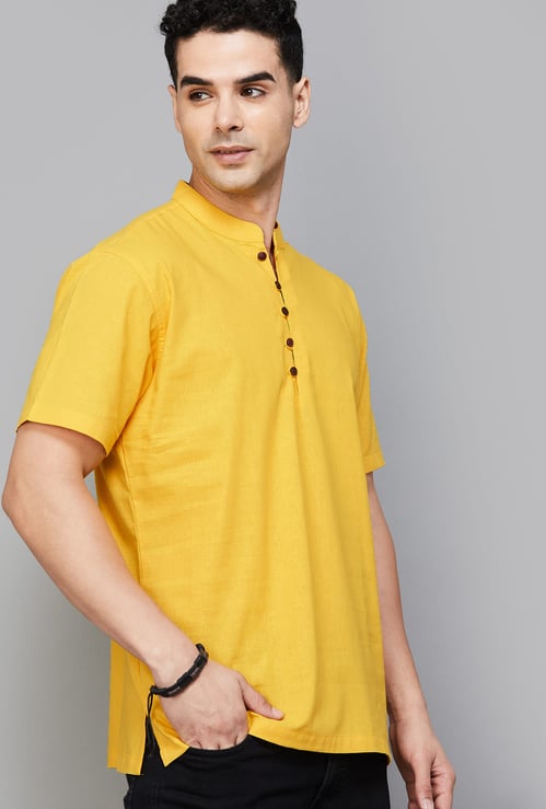 MELANGE Solid Short Kurta
