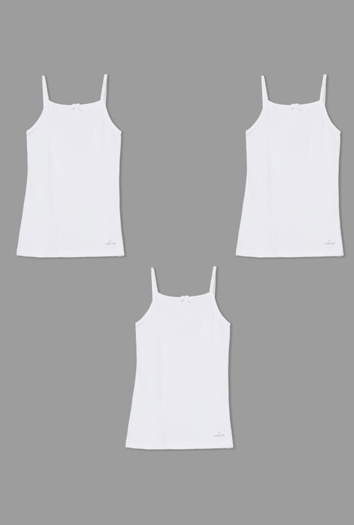JOCKEY Girls Solid Camisole - Pack of 3