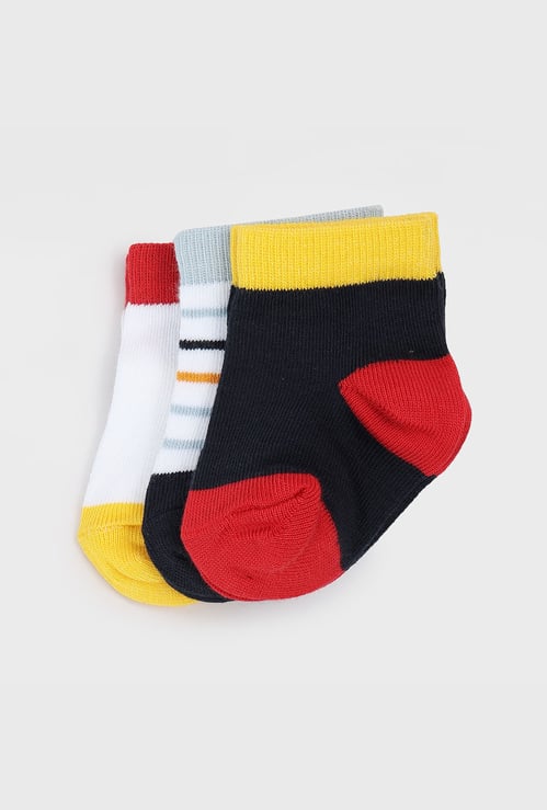 FAME FOREVER Assorted Ankle Length Socks - Pack of 3