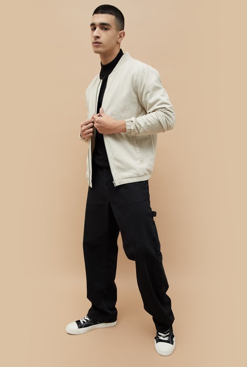 FAME FOREVER Textured Regular Fit Jacket