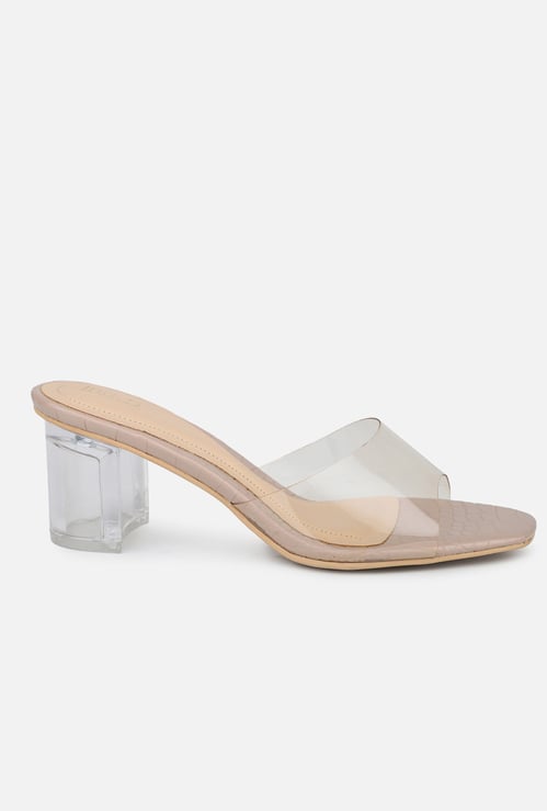 INC.5 Transparent Block Heels