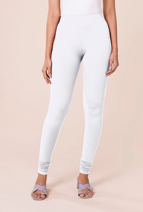 GO COLORS Women Solid Churidar