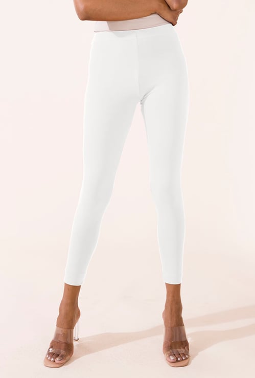 GO COLORS Women Solid Leggings