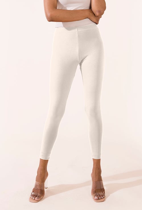 GO COLORS Women Solid Leggings