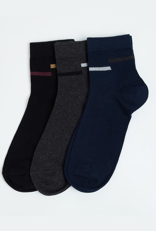 CODE Men Solid Ankle-Length Socks - Pack of 3