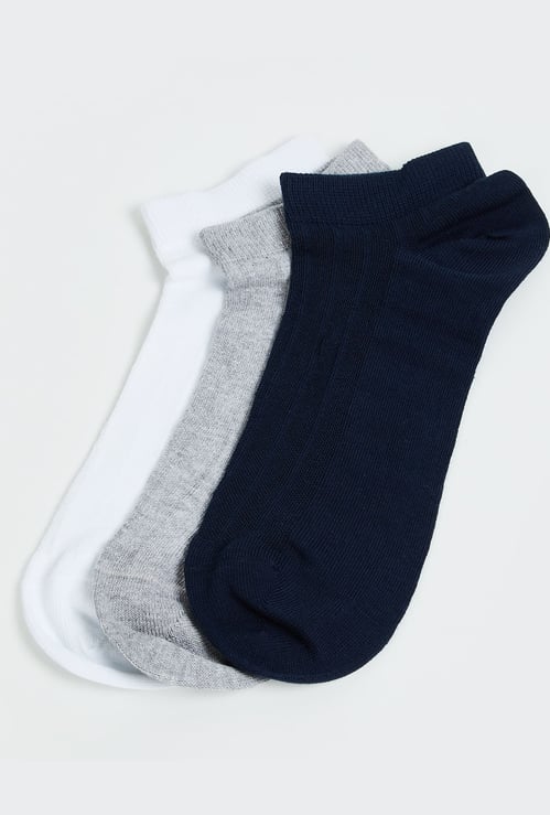 CODE Men Solid Ankle-Length Socks - Pack of 3