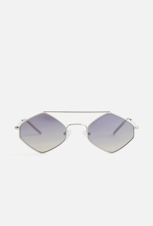 OPIUM UV Protected Geometric Sunglasses - OP-10247-C02