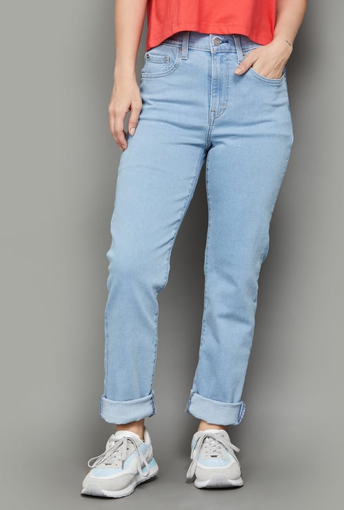 LEVI'S Washed Straight Fit Jeans