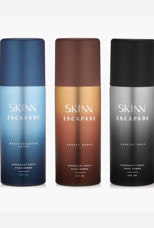 SKINN Escapade Deodorant Sprays - Pack of 3
