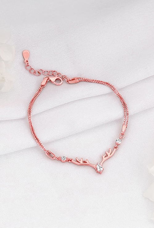 GIVA Anushka Sharma Sterling Silver Deer Bracelet