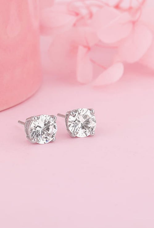 GIVA Sterling Silver Zircon Studs
