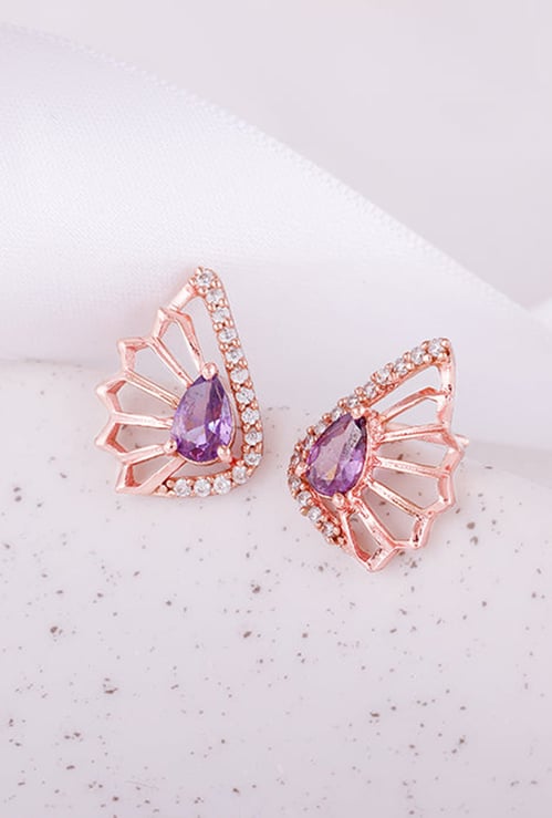 GIVA Notre Dame Sterling Silver Stud Earrings