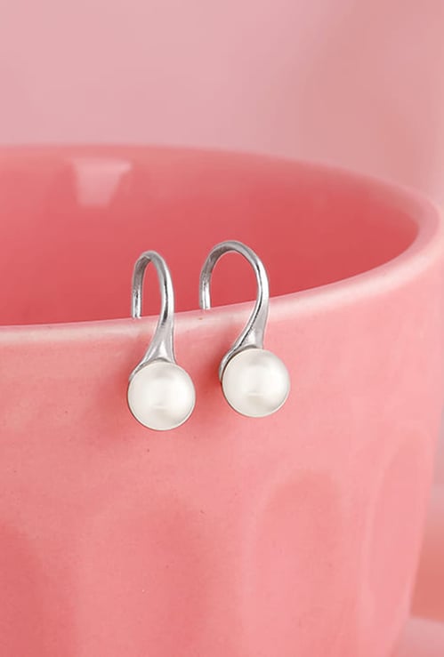 GIVA Sterling Silver Pearl Stud Earrings