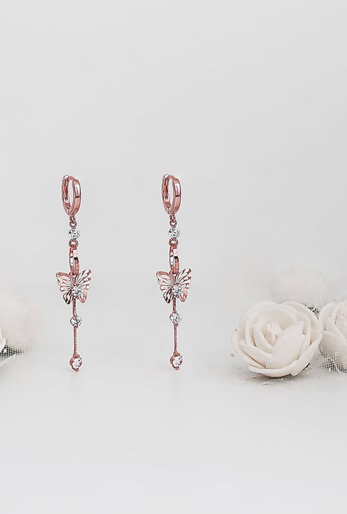 GIVA Sterling Silver Charming Butterfly Earrings
