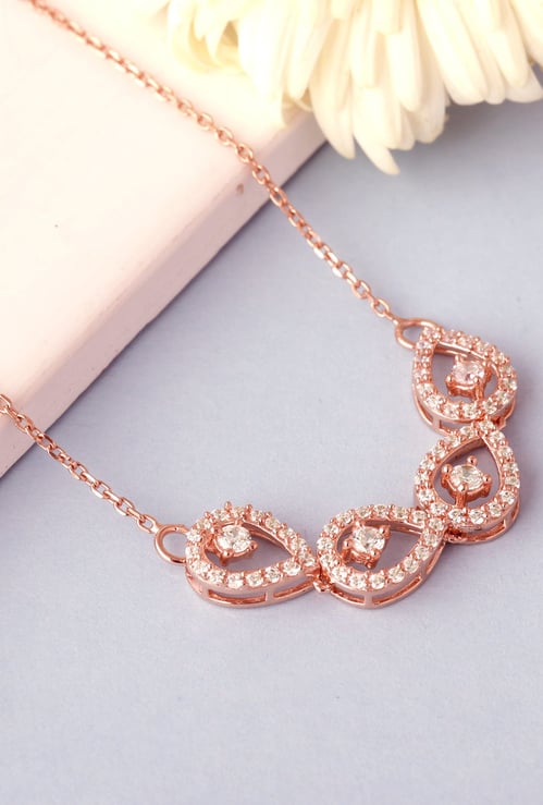 GIVA Sterling Silver Peary Love Chain with Pendant