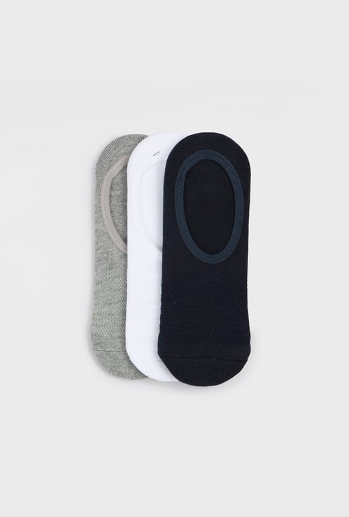 FORCA Solid No Show Socks - Pack of 3