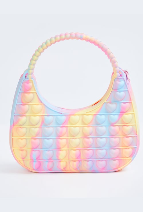 FAME FOREVER Girls Textured Handbag