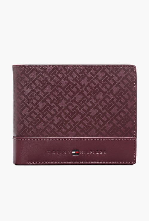 TOMMY HILFIGER Monogram Print Bi-Fold Wallet