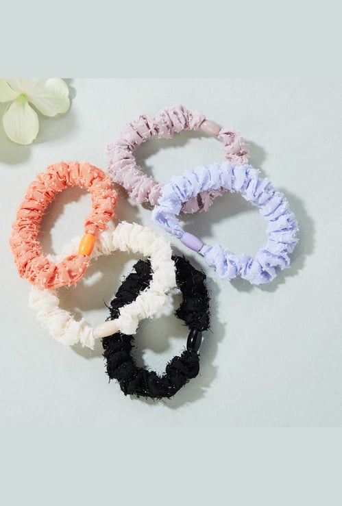 FAME FOREVER Girls Assorted Hair Ties - Pack of 5