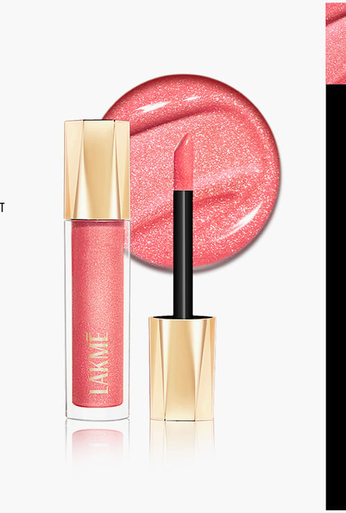 LAKME Glitterati Lip Glaze  - 201 Pink Champagne - 5ml